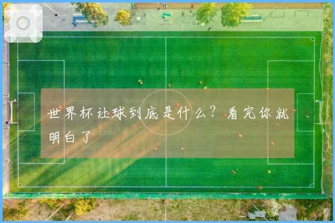 世界杯让球到底是什么？看完你就明白了